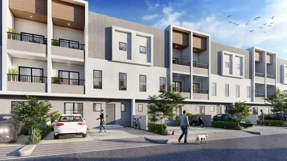 Completed four-bedroom terrace homes at the Kabusa project